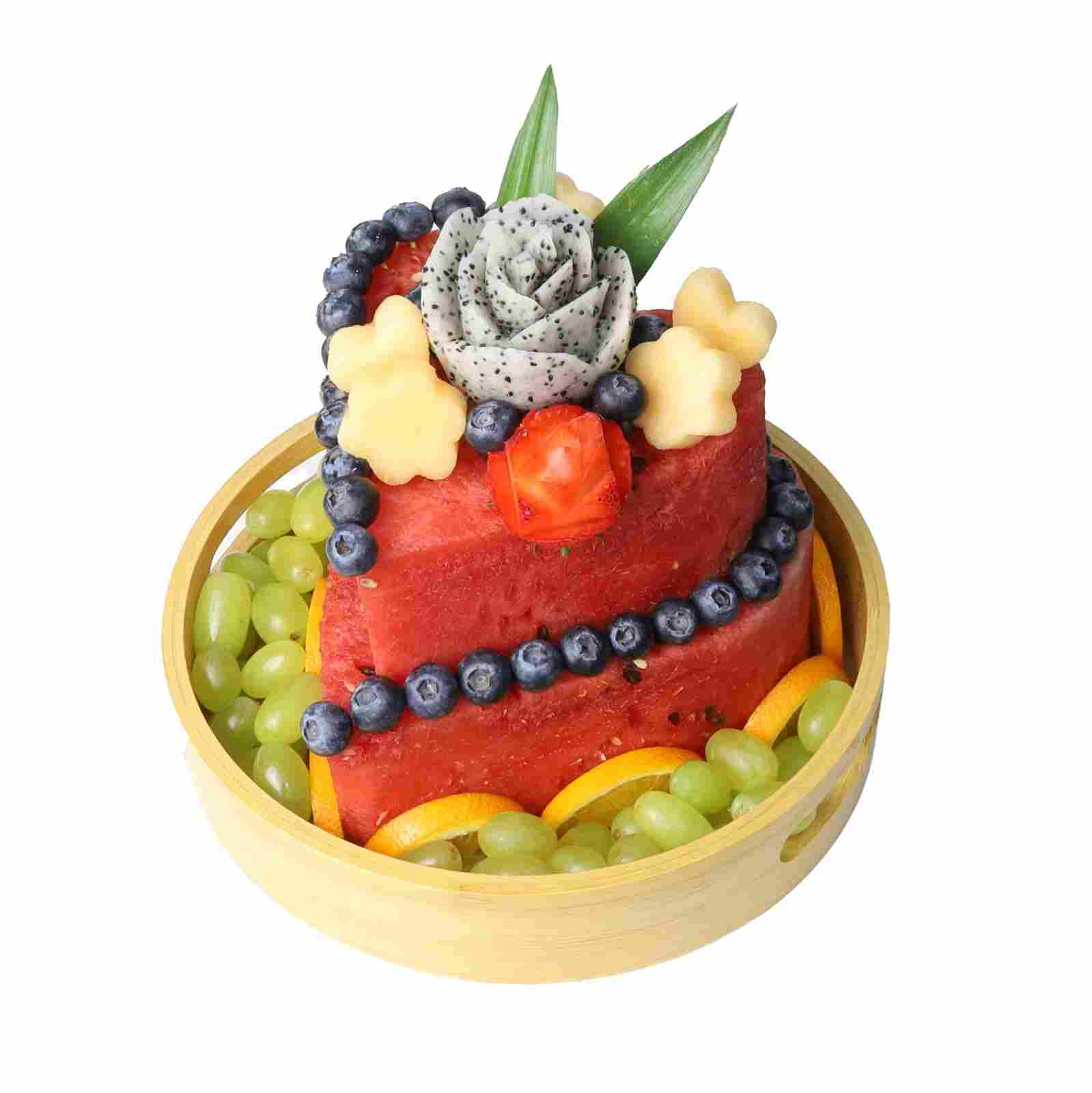 Fruity Heart 2 Tier Watermelon Cake - 28cm