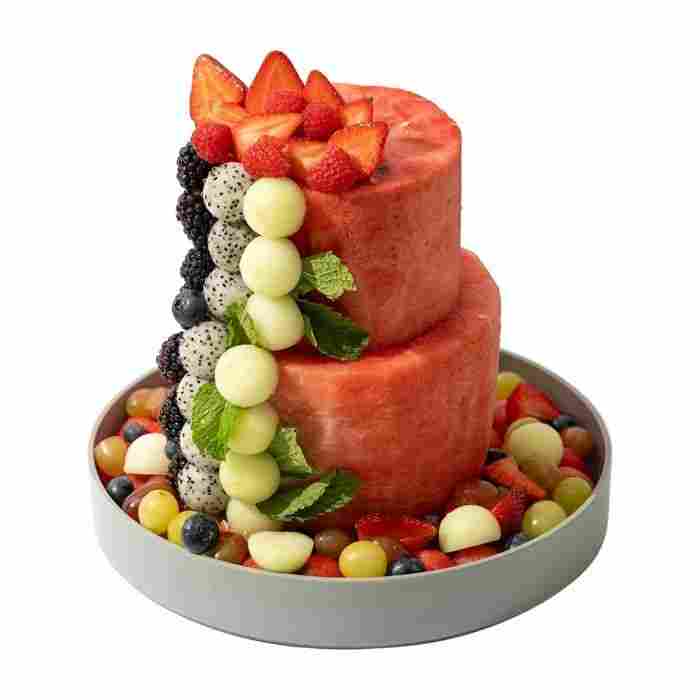 Exotic 2 Layer Melon Fruit Cake